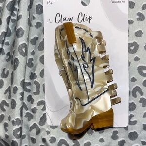 Chic Boot-Shaped Claw Clip